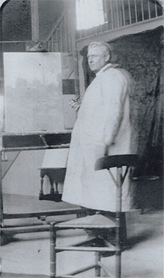 Weir in his Windham studio